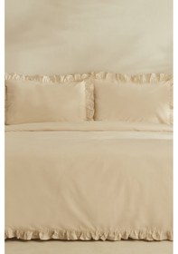 Resim Karaca Home Pure %100 Pamuk Çift Kişilik Nevresim Takımı Açık Bej 