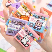 Resim 50 Şeyir/Çanta, Pixel Renk Dizisi Sticker Kitabı, Kendinden Yapışkanlı, Tek Kullanımlık, Fotoğraf Çerçeve, Cep Telefonu Kılıfları, Bardaklar, Not Defterleri, Takvimler, Kutular, Scrapbook Stickers, Tatil Hediyeleri için Uygun 
