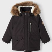 Resim Name İt Siyah Erkek Bebek Fermuarlı Uzun Kollu Düz Mont NMMMACE PARKA JACKET PB SOUTH 