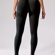 Resim Kadınlar için Yüksek Bel Bordo Dikişsiz Yoga Taytları - Kalça Kaldırıcı, Esnek Naylon/Elastan Karışımı, Pürüzsüz Yüzey, Makinede Yıkanabilir - Fitness & Yoga için İdeal, Bahar Aktif Giyim|Dikişsiz Tasarım|Şeffaf Olmayan Kumaş 