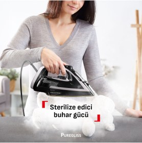 Resim TEFAL FV8062 Puregliss Kırışıklık Giderici 3000 Watt Buharlı Ütü 