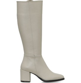 Resim Butigo 24k-996 4pr Bej Kadın Topuklu Çizme 000000000101925019 Bej 