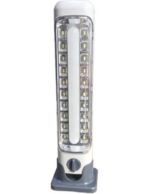 Resim Büro Ev Ofis Yazlık Kamp Keyfi İçin Solar Güneş Enerji Şarjlı Fenerli Lamba Işıldak Gri 