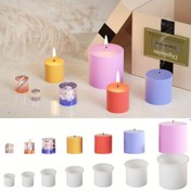 Resim Çok Yönlü 3D Silindirik Silikon Kalıp Mumlar için - Kendin Yap, Kil ve Reçine El Sanatları - Ev Yapımı Süslemeler İçin Mükemmel (20mm-80mm) 