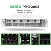 Resim König Pro-2808,S 4 Kanal 4 Ohm 4x600W Power Anfi 