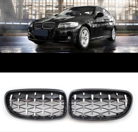 Resim Bmw 3 Serisi E90 2008-2011 Uyumlu Dıamond Panjur ( Böbrek ) 