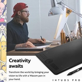 Resim Wacom Intuos Pro digital graphic drawing tablet for Mac or PC - Grafik Tablet 