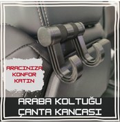 Resim Toprakshop Araba Koltuğu Başlığı Çanta Kancası 
