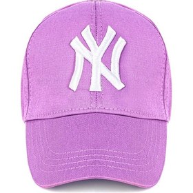 Resim Unisex 2'li Set Ny Lacivert ve Lila Renk New York Beyzbol Şapka - Unisex Lacivert - Lila 