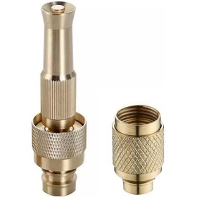 Resim Copper-2x Pirinç Yüksek Basınçlı Araba Yıkama Ayarlanabilir Düz Saplı Hortum Memesi Bahçe Aracı Musluk Ev Aksesuarları 