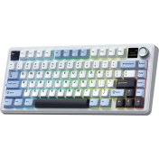Resim Aula F75 Max Mekanik Rgb Tkl Reaper Switch Kablosuz Makrolu Hot Swap Klavye Lacivert 