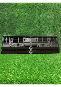 Resim Kabartma Mercedes Beyaz Logolu Araba Plakalık 