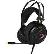 Resim GamePower Medusa 7.1 Rainbow Kulak Üstü Oyuncu Kulaklığı Siyah 