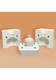 Resim Nar Alçı Kalıbı Sanatsal Seri El Yapımı Nar Figürlü Dekoratif 