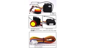 Resim Motosiklet Uzaktan Çalıştırmalı 125DB Alarm Seti Yedek Anahtarlı 