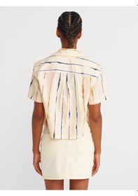 Resim Dilvin 50516 Kısa Kollu Gömlek-sarı Sarı 