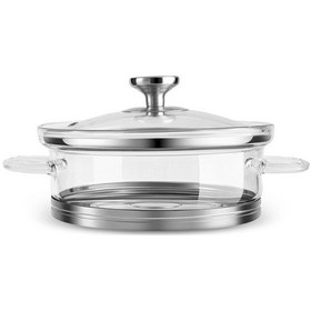 Resim Karaca York Borosilikat Cam Tencere 18 Cm Şeffaf 