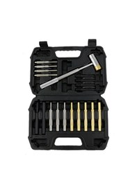 Resim Shineyee 19 Parça Delgeç Seti Katı Çekiç Çelik, Pirinç, Plastik Delgeçler Kutulu Saat Mücevher Ve El Sanatları İçin Tamir Aletleri 