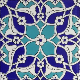 Resim Can Seramik 20*20 Cm Cç80 Kütahya Çini Karo 5' Li 1 Paket 