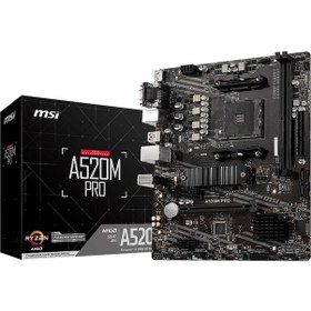 Resim Msi A520M Pro AMD A520 4600 MHz (OC) DDR4 Soket AM4 mATX Anakart 