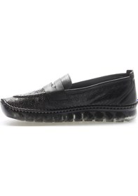 Resim Fast Step Hakiki Deri Kadın Casual Ayakkabı 609za740lzr Siyah 