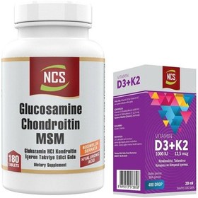 Resim Ncs Glucosamine Kollajen 180 Tablet & Ncs Vitamin D3 K2 Damla 