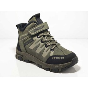Resim Cem Pekşen Jagulep Haki-bej Kürklü Outdoor Çocuk Botu 