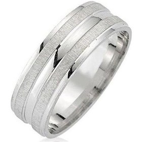 Resim Sade Taşsız Gümüş Alyans Söz Nişan Yüzüğü Wr42-1 