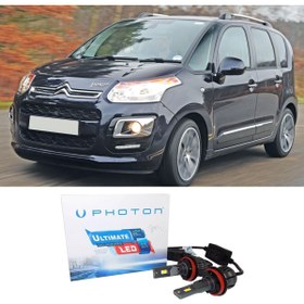 Resim Photon Citroen C3 Picasso Led Xenon Uzun Far Ampulü H1 Ultimate Yeni Seri Beyaz 2009-2017 