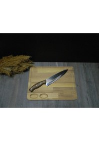 Resim Iroko Et Kesme Ve Et Sunum Tahtası 