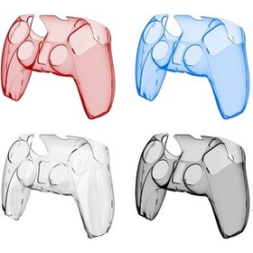 Resim Kjh Ps5-002 Oyun Denetleyicisi Kristal Kabuk Kablosuz Denetleyici Koruyucu Kabuk Kapağı Pc Şeffaf Koruyucu Sert Kabuk Ps5 Için Şeffaf Mavi 