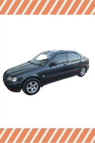 Resim Genel Markalar Honda Civic Euro Hb 1996-2001 Modellerine Özel 4'lü Mügen Tip Cam Rüzgarlığı 