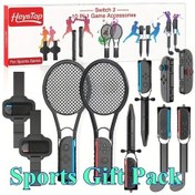 Resim Sunshine022 10'lu 1 Arada Nintendo Switch 2 Spor Aksesuar Seti Çok Oyunculu Oyunlar İçin 