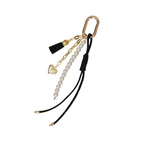 Resim Noir Pearl El Yapımı Örgü Dokulu Çanta Süsü - RopeCharm (Bag Charm) | Happyangels 