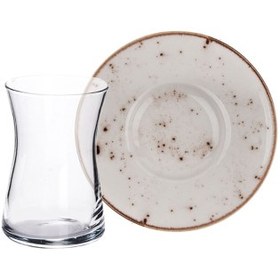 Resim Tulu Heybeli 12 Parça Çay Seti Reactive 46 