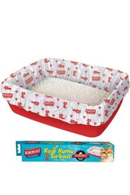 Resim Hype Store Koroast Büzgülü Kedi u Poşeti 7'li Set 82x50 cm lü Büzgülü Kolay Bağlama Pratik Sızdırmaz Kullan-At 