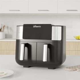 Resim AyrStore K20 Airfryer, Çift Bölmeli Fritöz, 8 Litre Xxl, 2850 W, Siyah 