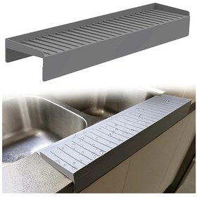 Resim Dashanshop Gri Silika Jel Kesilebilir Banyo Mutfak Lavabo Kenar Koruma Panosu Su Geçirmez 