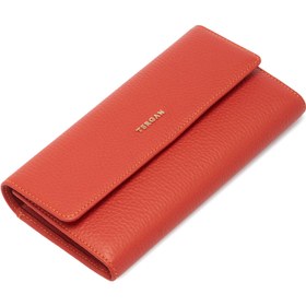 Resim Turuncu Deri Kadın Cüzdan - S1CB00005719-J35 