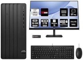 Resim HP Pro Tower 290 G9 i5 13500 32GB 2TB SSD RX550/4GB W11P Masaüstü Bilgisayar + 27" Monitör 