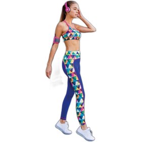 Resim YENİ İNCİ DESENLİ T126 (YOGA-FITNESS-PİLATES-KOŞU) SPORCU TAYTI TEK ALT 