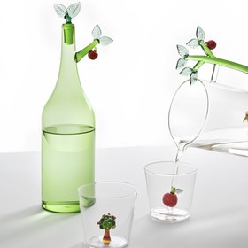 Resim Red Apple Elma Figürlü Cam Su Bardağı 
