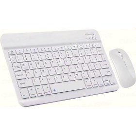 Resim Schitec Kablosuz Klavye Ve Mouse Set Type-c Şarjlı Bluetooth 2.4g Bağlantlılı Beyaz Diğer 