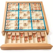 Resim 1 adet İleri Seviye Ahşap Sudoku Oyunu, Beyin Eğitimi, Orta Zorluk, Kare Mantık ve Zeka Oyunu, Yetişkinler ve Gençler için Mükemmel, Doğum Günü, Yılbaşı, Cadılar Bayramı, Noel Hediyesi 
