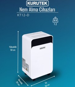Resim Kurutek Nem Alma ve Hava Temizleme Cihazı Ev Tipi Kt12d 