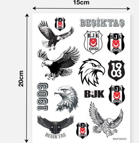 Resim Beşiktaş Sticker Seti Kartal - Lisanslı Orijinal 