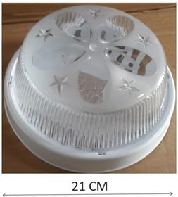 Resim Tavan Lambası Glop Armatür, 9W Beyaz LED Ampul Dahil, E27 Duylu, Banyo Balkon Merdiven Aydınlatması 