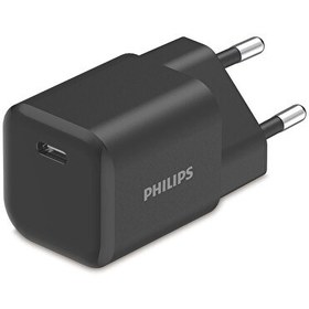 Resim Philips Dlp4333Cb 30W Gan PD USB-C Siyah Şarj Adaptörü 