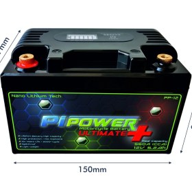 Resim Ultimate+ 12V5,2AH Lithium Lifepo4 Lityum Motosiklet Aküsü 