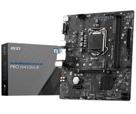 Resim PRO H410M-B DDR4 2933MHZ 1XVGA 1XHDMI 1XM.2 USB 3.2 MATX 1200P 